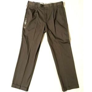 NEW Men's Croft & Barrow No Iron Stretch Khaki Pants from Kohls Charcoal 34x32